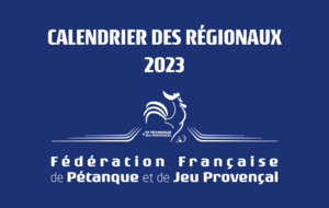 Calendrier des Régionaux 2023