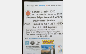 3° Grand Prix en doublette